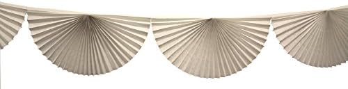 10 Foot Tissue Paper Bunting Garland (White)