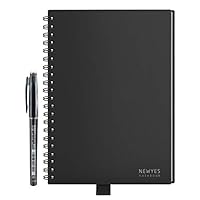 WOBEECO Reusable Smart Notebook, B5 Size Wirebound Notebook with Cloud Storage - 30 Pages Wide Rule & 30 Pages Dotted