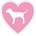 VICTORIA'S SECRET PINK HEART DOG LOVE 4