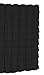 spring Home Ruffled Black Fabric Shower Curtain Size 72 x 72 inch