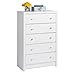 Prepac Calla 5 Drawer Dresser for Bedroom, Chest of Drawers, Bedroom Furniture, Clothes Storage and Organizer, 16