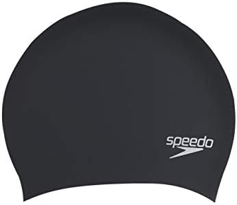 Speedo Unisex S Long Hair Swim Cap Black One Size Amazon Co Uk
