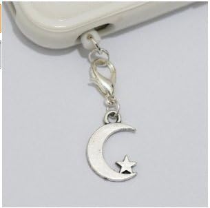 Roll over image to zoom in Silver Moon Star Cell Phone Charm, Moon Star Dust Plug-3.5mm, Unique Cell Phone Charm, Headphone Jack Charm ,Silver Phone Charm Dust Plug,charm Dust Plug for Iphone 3,iphone4,iphone 4s ,Iphone 5,iphone 5s,iphone 6, Samsung S3,samsung S4, Samsung S5 ,Note 2,note 3, Ipad 2,ipad 3,ipad 4,ipad 5 Nokia,htc One M7, Ipad Mini Dust Plug
