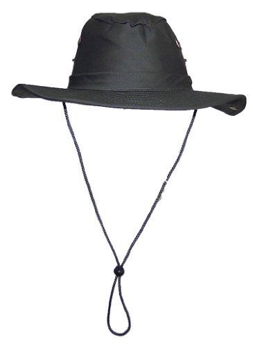 Tropic Hats 2 3/4" Wide Brim Men Safari/Outback Summer Hat w/Snap up Sides - Olive Small