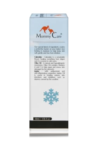 Mommy Care Facial Wind & Cold Protective Balm – Mineral Oil-Free Formula with Calendula, Olive Oil & Jojoba, Soothes & Hydrates Dry, Sensitive Skin for Babies, Kids & Adults, 50ml/1.76 fl oz
