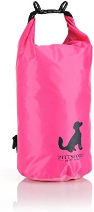 Pittsford Outfitters 'Ready to Roll' Packs | Premium Lightweight, Pliable, 100% Waterproof Dry Bag Backpack - Keep Items Safe & Dry During Outdoor Activities (Pink, 10L)