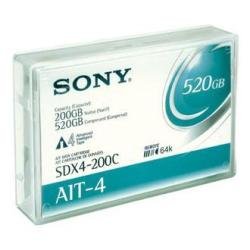 Sony SDX4-200C AIT-4 200/520GB 5000.0 gauss Residual Magnetic Flux Density 8mm Tape Cartridge