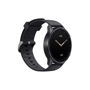 Mi Watch Revolve (Midnight Black)– Steel Frame, 1.39” AMOLED Display, 14 Days Battery, Heart Rate, Stress and Sleep…