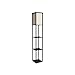 Adesso 3138-01 Wright 63 In. Floor Lamp - Smart Switch Compatible Light Fixtures with Two Storage Shelves. Lighting Accessories , Black