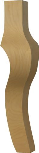 Coffee Table Leg in Red Oak - Dimensions: 18 x 3 1/2 inches