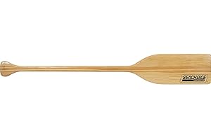 Seachoice 5 Ft. Wood Paddle, New Zealand Pine Construction, 17-3/4 in. X 5-7/8 in. Blade, Wide Top Hand Grip, Clear Finish