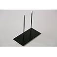 Black Metal Base for Sculptures 8" x 4" pin 8"