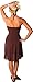 Alki'i One-Size-fits-All Ruffled Tube Dress/Coverup - Brown