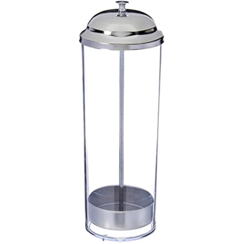 26641 Food Dispensers Stainless Steel Straw Holder, 3.5 By 10.6Inch