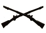 Army Infantry Crossed Rifles Black hat or lapel pin HON15976