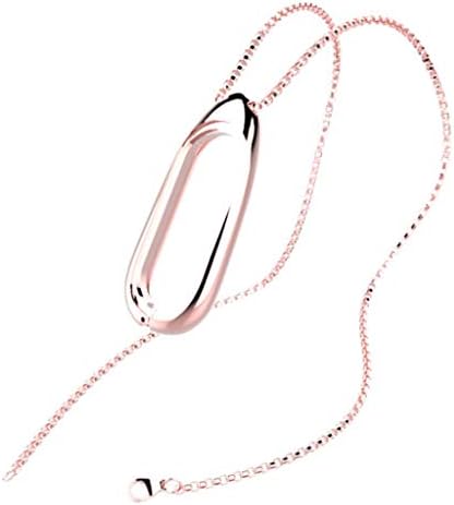 NDGDA, Necklace Stainless Steel Pendant Sleep Fitness Monitor for Xiaomi Mi Band 3 Bracelet (Gold)