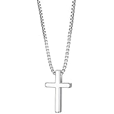 VQGRIXZCE S925 Sterling Silver Small Dainty Cross pendent necklace for women Jewelry