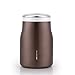 AKS Vacuum Insulated Stainless Steel Food Jar Soup Thermos, 16 Oz with a carrying bag (Brown)
