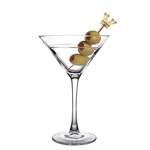 Metal Cocktail Picks Stainless Steel Royal Crown Martini Picks Reusable Toothpicks Garnish Forks