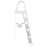 RecPro Marine Pontoon Boat Dock Heavy Duty Aluminum 4 Step Removable Boarding Ladder AL-A4…