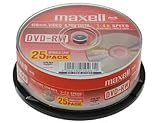 Maxell DVD-RW 4.7Gb 2x Spindle 25 Rewritable Dvd 25 Pack Dvd Rw Blank Dvd