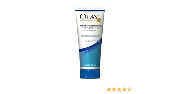olay moisture balance foaming face wash