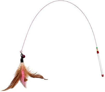 Amazon About U 猫 羽のおもちゃ 釣り竿 ねこおもちゃ 猫用品 ペット用品 伸び縮み自由自在 安心 安全な天然素材製 一緒に遊べる ストレス解消 運動不足 About U 猫じゃらし 羽のおもちゃ 通販