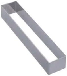 DeBuyer Stainless Steel Rectangular Pastry Ring (1 Each) (6-5/16" x 1-3/8" x 1" High)