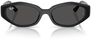 Amazon.com: Ray-Ban RB4457D Sunglasses, Black/Dark Grey, 55 mm