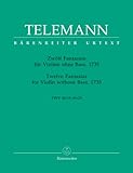 12 Fantaisies pour Violon Sans Basse Twv 40: 14-25 by 