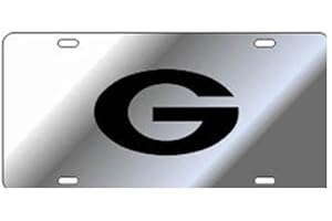 Craftique Georgia Bulldogs Silver w/Black G Car Tag