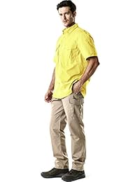 CQR Men's Outdoor PFG UPF 50+ Camisa transpirable de manga larga   manga corta