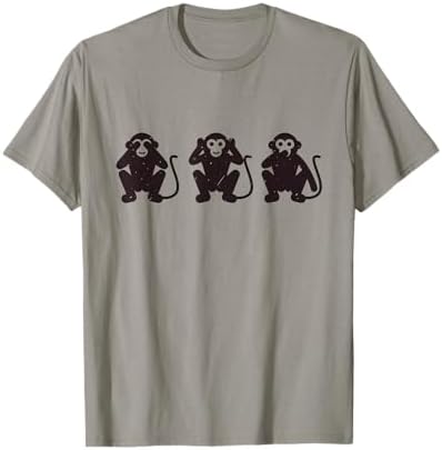 Amazon.com: Three wise monkeys T-Shirt : Clothing, Shoes & Jewelry