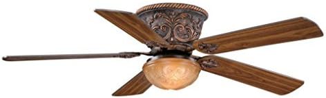 Amazon Com Vaxcel Fn52317ar Corazon Flush Mount Ceiling Fan 52