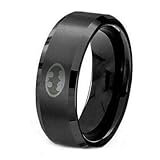 Lavastorm Titanium Batman Ring 8mm Men's Unisex