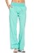 Poplooks Women's Comfy Fold Over Linen Pants