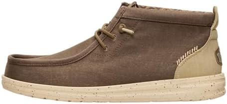 Hey Dude Men\'s Boots Size 13 Wally Stretch Mid Canvas Dark Brown NWOT HEYDUDE Men main image 4