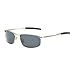ZHILE 8-base Curve Wrap Metal Frame Polarized Sunglasses for Men (Silver frame Gray lens, 57)