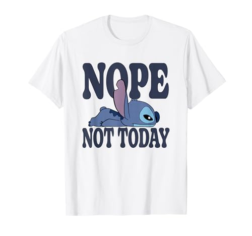 Disney Lilo & Stitch Nope Not Today Sleepy Stitch T-Shirt