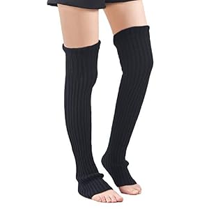 Leotruny-Womens-Winter-Over-Knee-High-Footless-Socks-Knit-Leg-Warmers