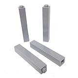 Lego Parts: Brick 1 x 1 x 5 - Solid Stud (Pack of 4 - LBGray)