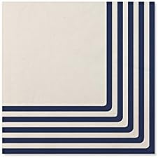 Sophistiplate Classic Disposable 3-Ply Paper Luncheon Napkins, Navy (Pack of 60)