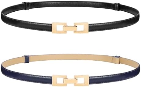 Amazon.com: YooAi Womens Belt Leather Skinny Thin Waist Belt  display picture 3