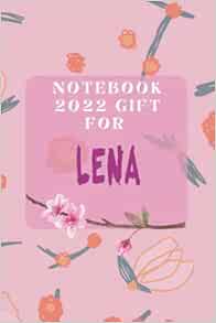 Notebook 2022 gift for Lena pink notebook for