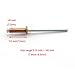 HJ Garden 25pcs 1/8 x 1/2 Inch (3.2x12mm) Red Copper Blind Rivet Self-Plugging Open End Dome Head Decorating Fastener Nails Pop Rivets Core Pulling Rivets Grip Pange 5/16-3/8 Inch (7.9-9.5mm)