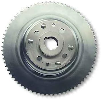 #35 72T 4-1/2" Sprocket Drum Riveted to Mini-Hub, 1-1/4" Bore, Machined OD