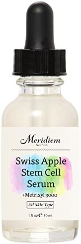 Swiss Apple Stem Cell Serum with Matrixyl 3000 from Meridiem-It reduces the appearance of age spots on face, neck and skin and makes skin smooth- 1 oz