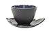 1 Black Leaf Teacup Saucer + 1 Black Polka Dot Hobnail Japanese Cast Iron Tea Cup Teacup(G15369,G15381) ~ We Pay Your Sales Tax