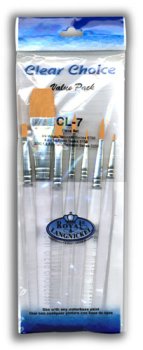 Artist Brush Set-taklon Round, Flat and Wash