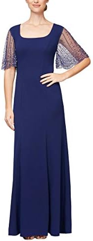 alex evenings women's sleeveless printed chiffon dress with shawl Regular